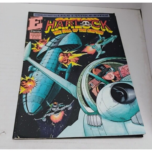 1992 ETERNITY COMICS CAPTAIN HARLOCK THE FALL OF THE EMPIRE COMPLETE SERIES 1-4 - Picture 4 of 9